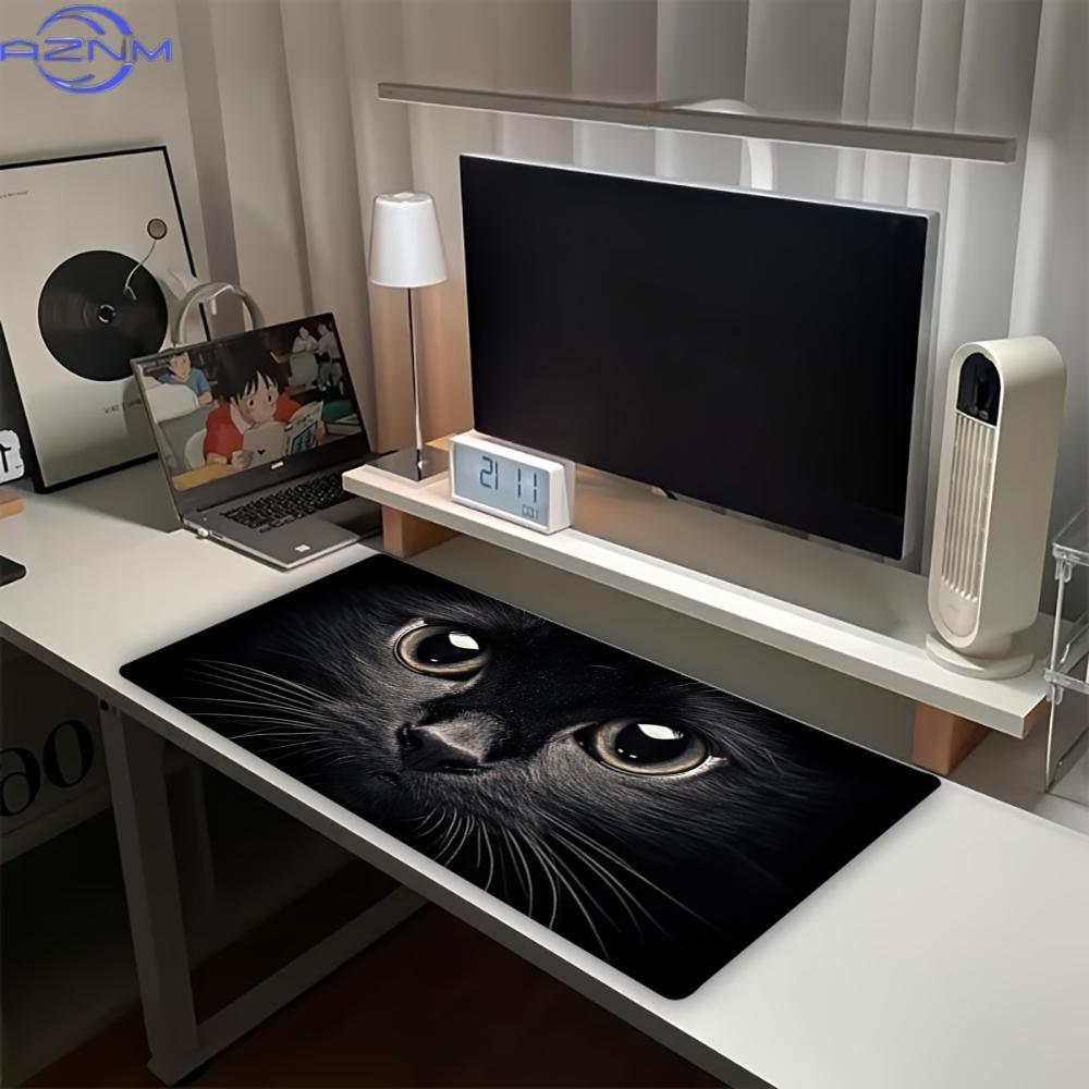 Desk Setup Dark - Dark Cat Eyes Large Gaming Mouse