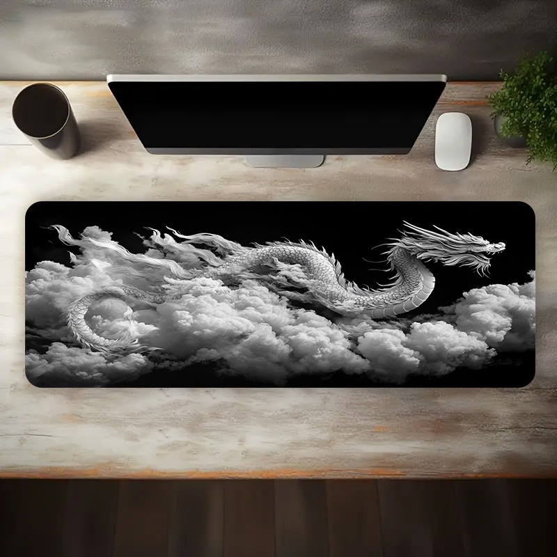 Black and White Dragon Gaming  - Desk Setup Laptop And Pc review and price