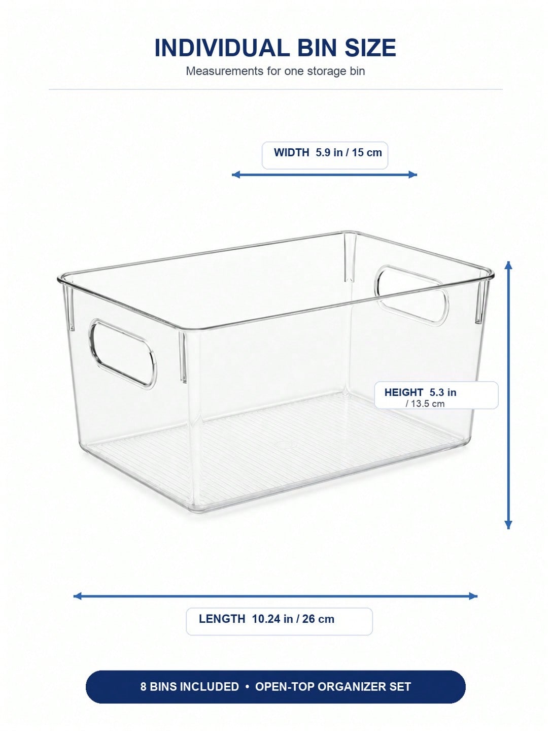 8-Pack Clear Storage Bins with - Desk Setup Organizer review and price