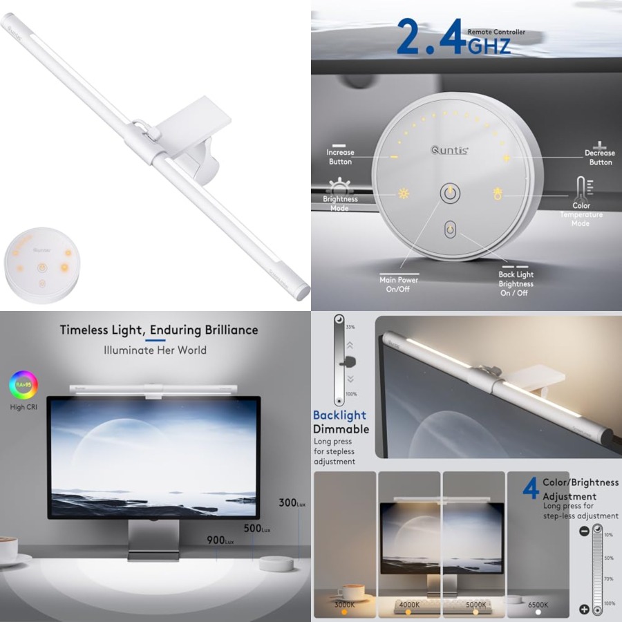 Monitor Light Bar with Remote, - Desk Setup Computer review and price