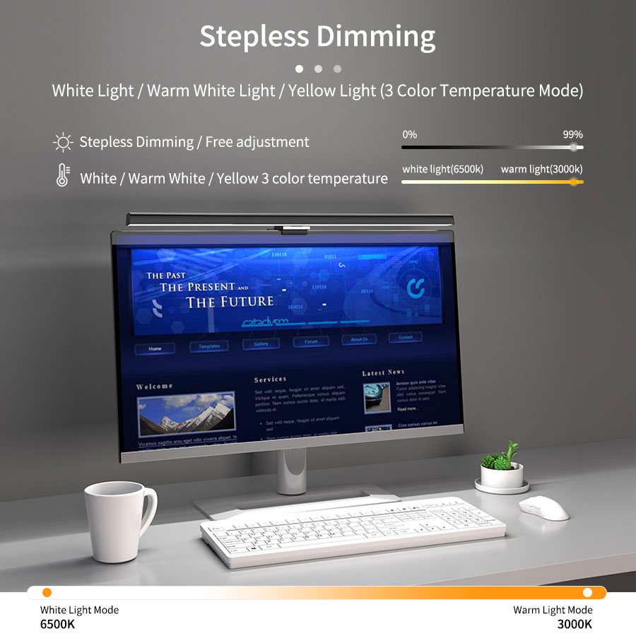 50cm LED Monitor Light Bar Scr - Desk Setup Computer review and price
