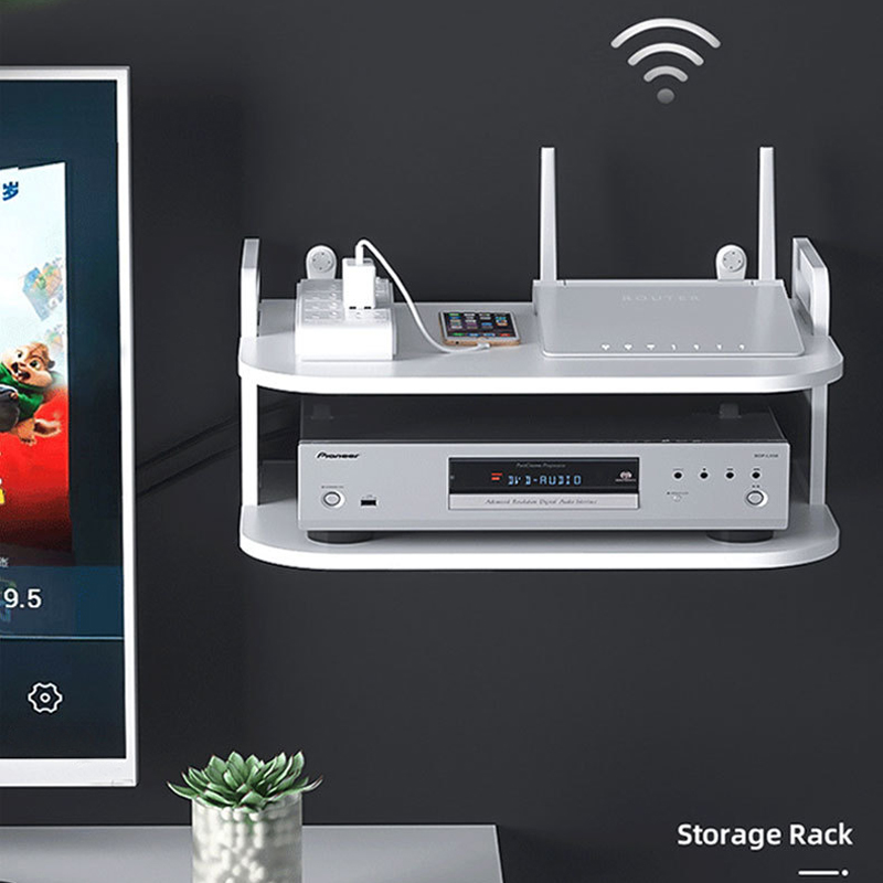 Wall-Mounted Router Cable Orga - Desk Setup Organizer review and price