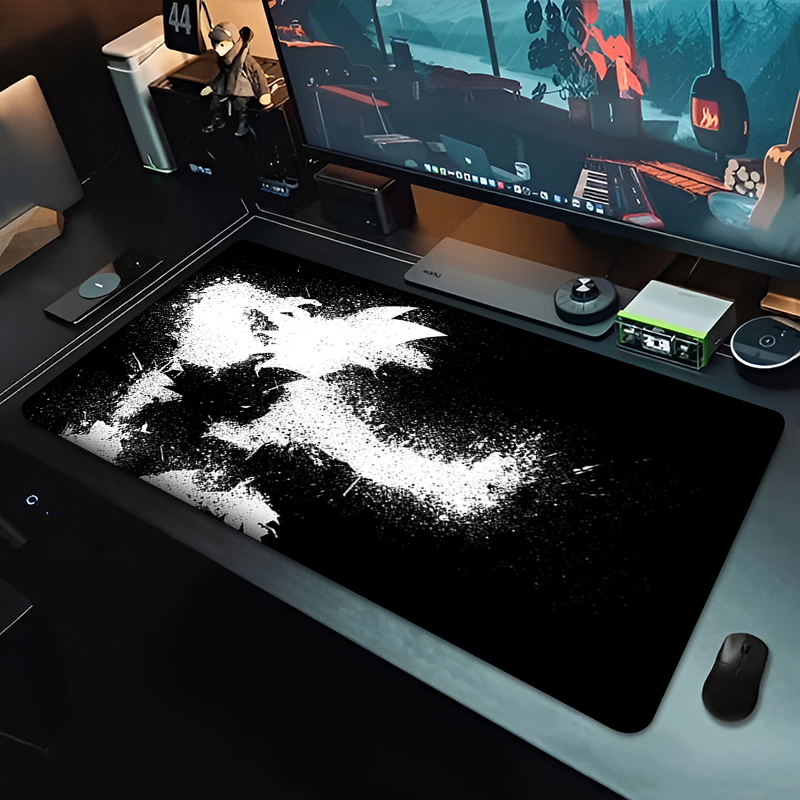 DBZ Black Anime Mouse Pad Drag - Desk Setup Computer review and price