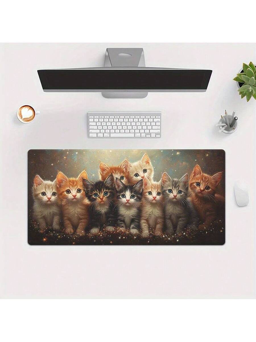 Cute Kitten Gaming Mouse Pad D - Desk Setup Laptop And Pc review and price