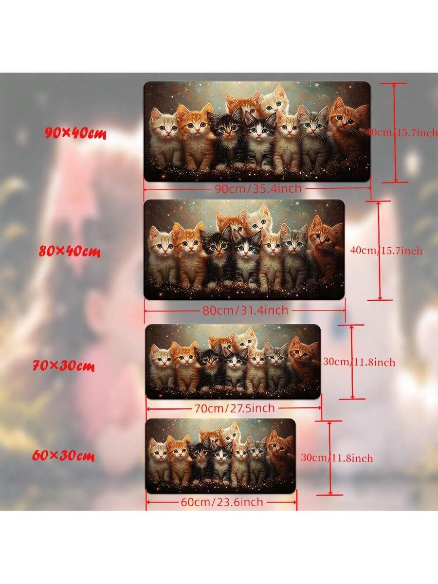 Cute Kitten Gaming Mouse Pad D - Desk Setup Laptop And Pc review and price