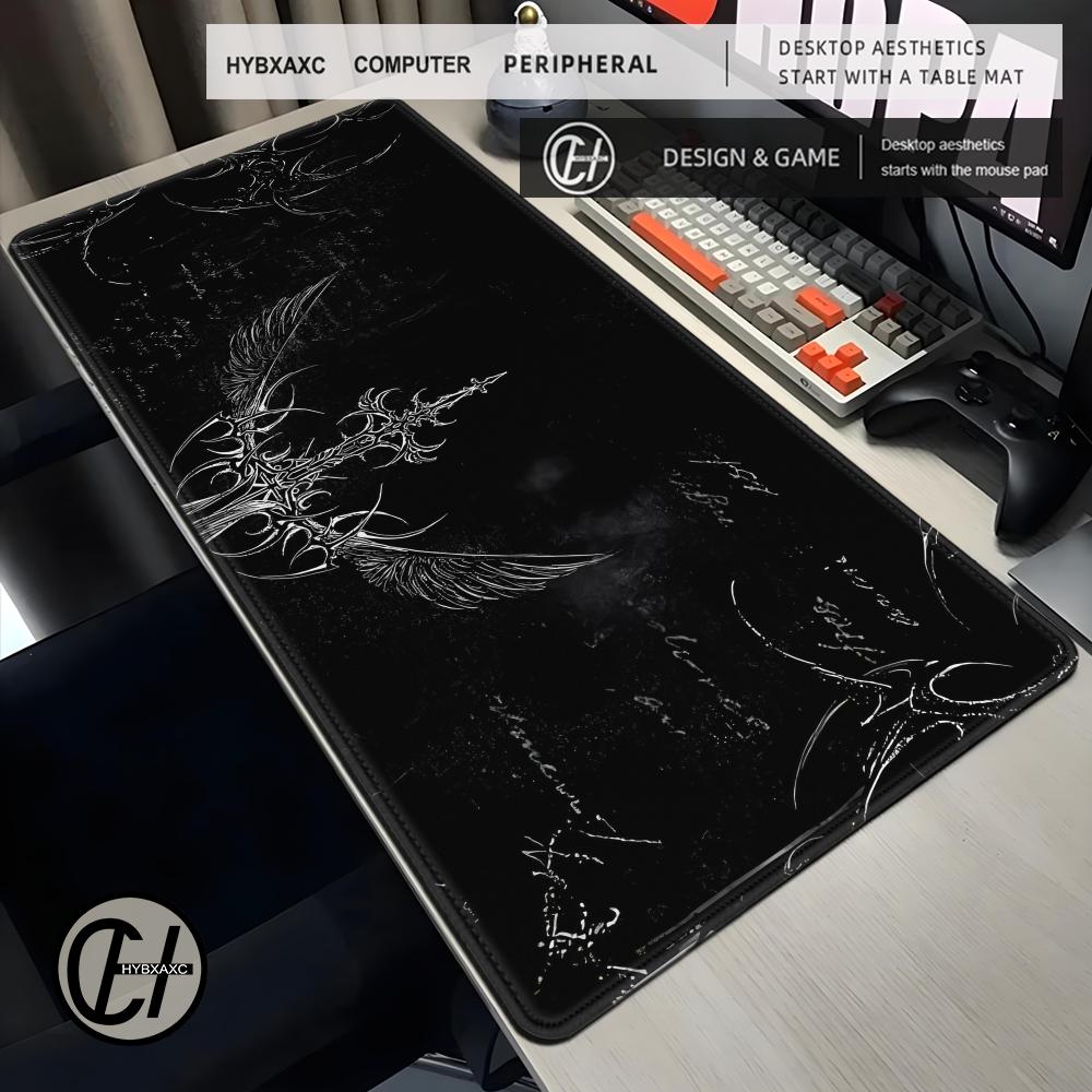 Dark Gothic Cross Wing Pattern - Desk Setup Dark review and price