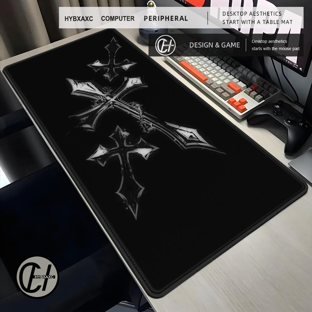 Dark Gothic Cross Wing Pattern - Desk Setup Dark review and price