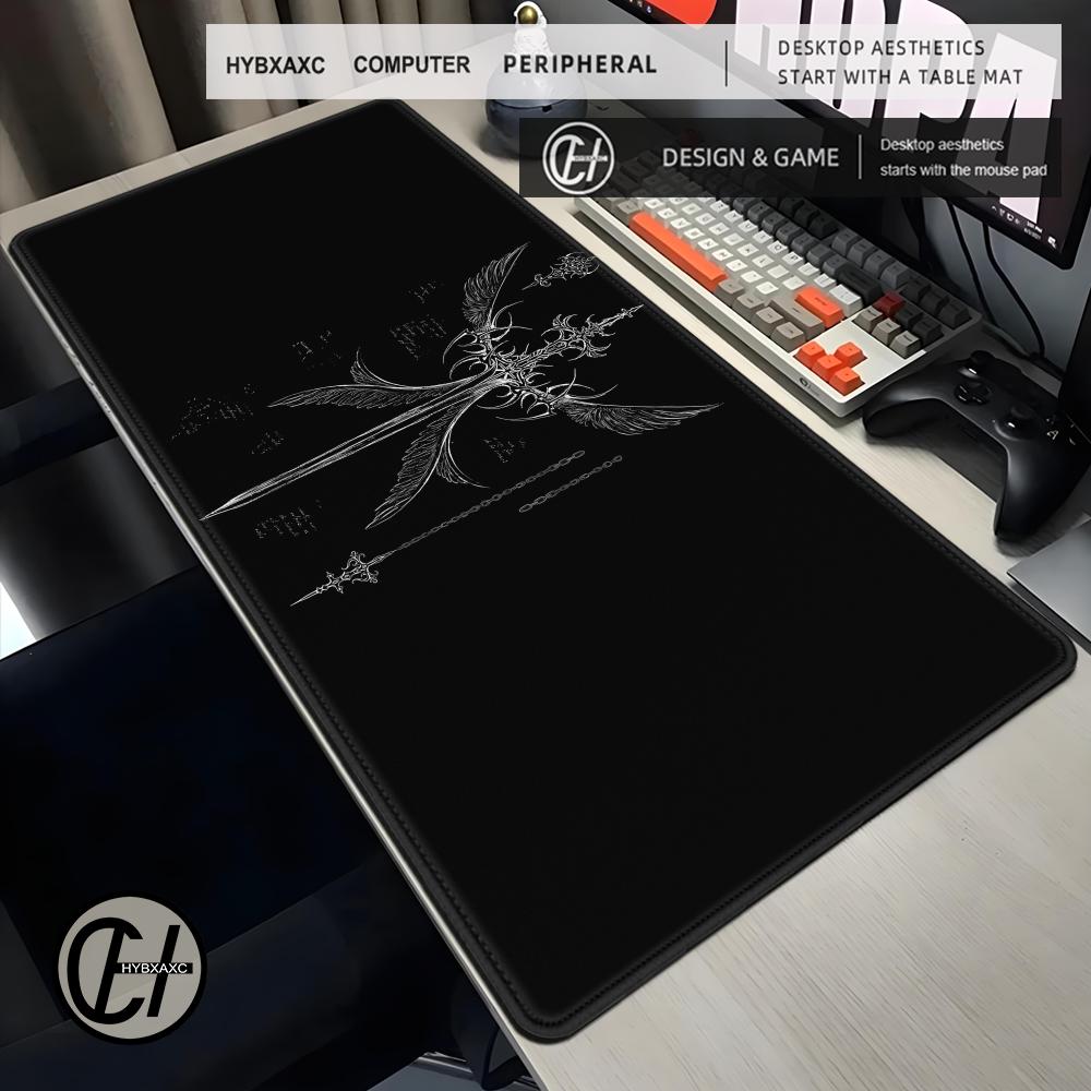 Dark Gothic Cross Wing Pattern - Desk Setup Dark review and price