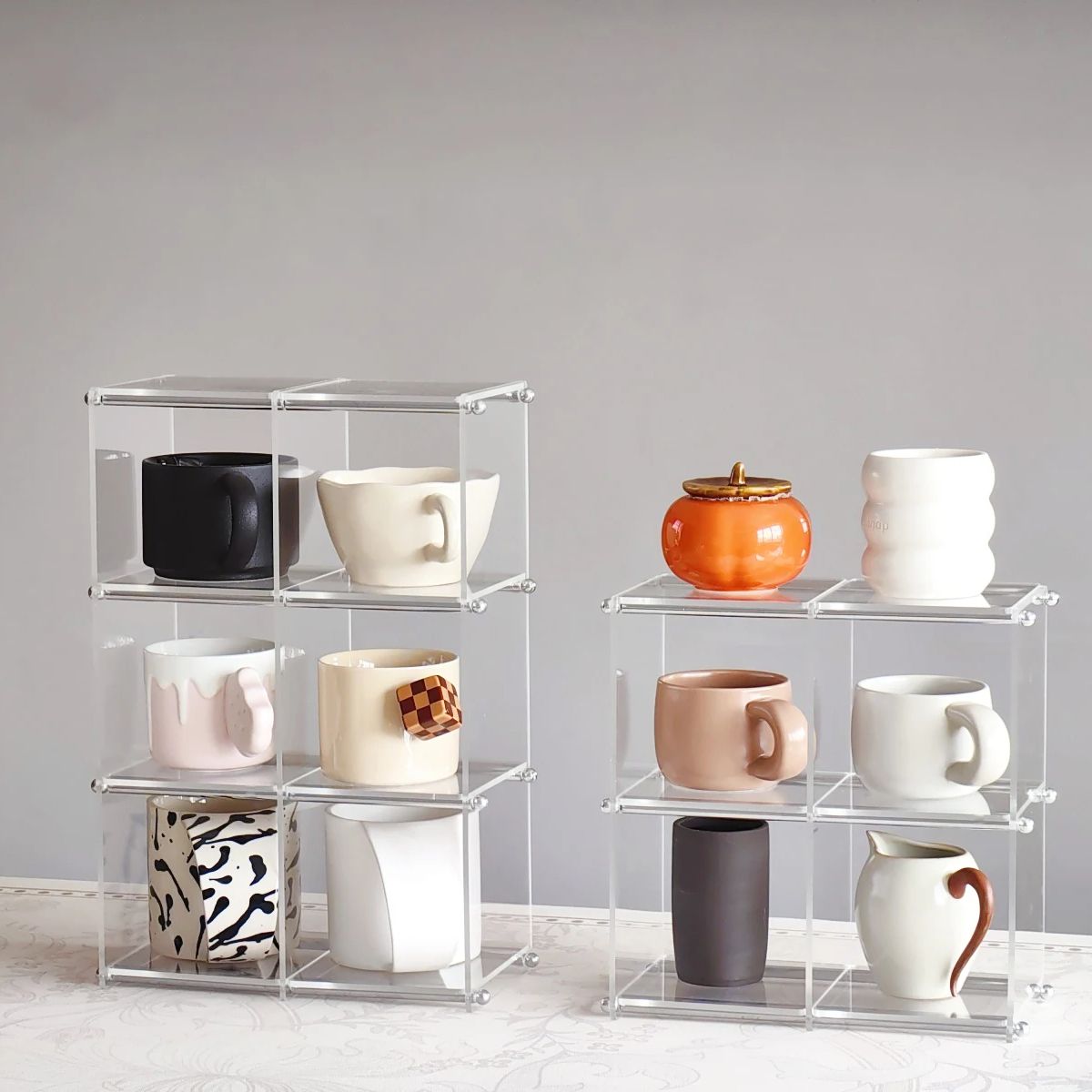 Acrylic Display Shelf Cups Sto - Desk Setup Organizer review and price