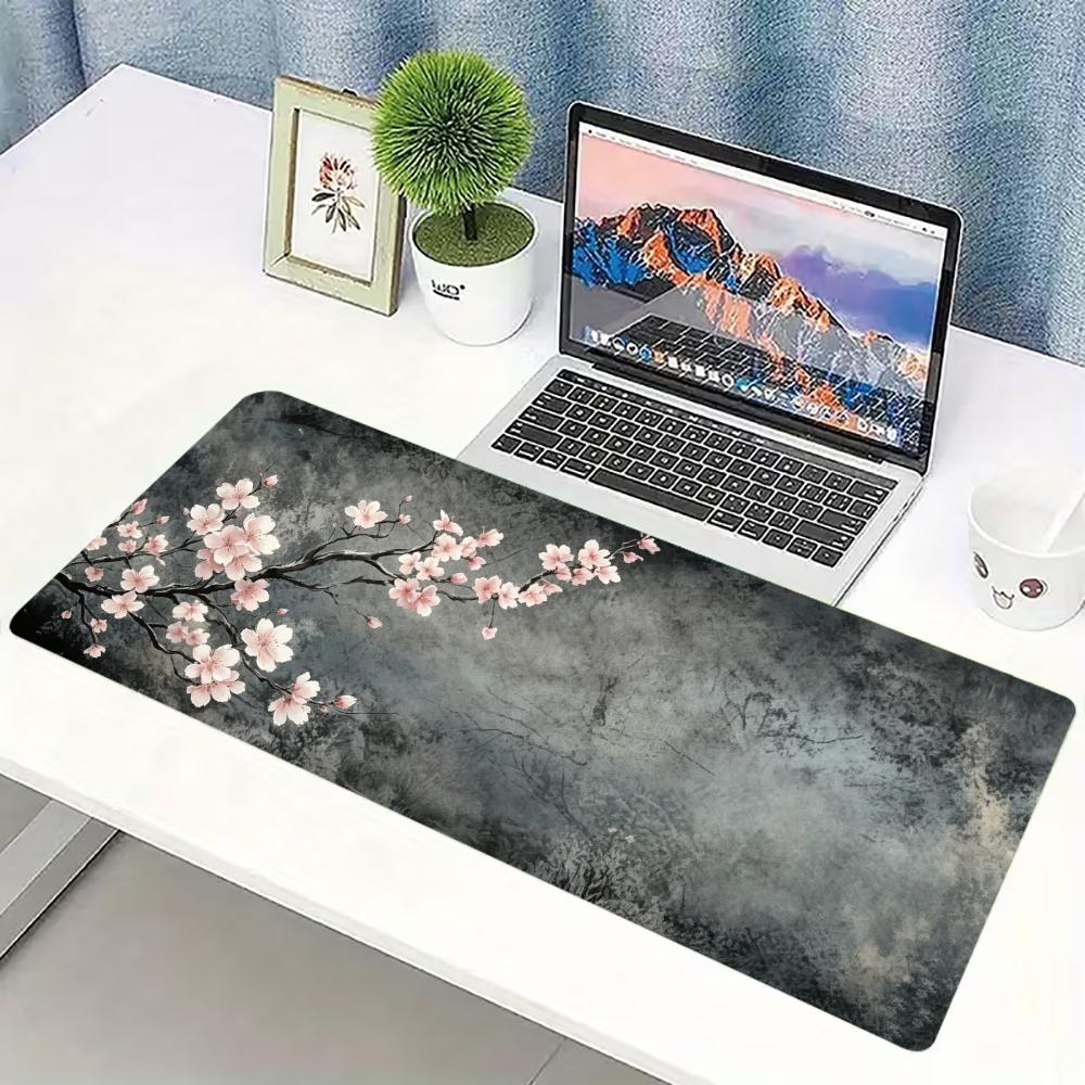 Plum Blossom Ink Art Extended  - Desk Setup Laptop And Pc review and price
