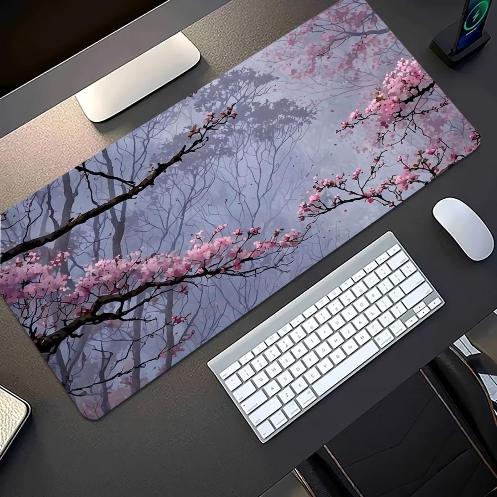 Plum Blossom Ink Art Extended  - Desk Setup Laptop And Pc review and price