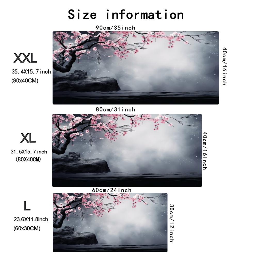 Plum Blossom Ink Art Extended  - Desk Setup Laptop And Pc review and price
