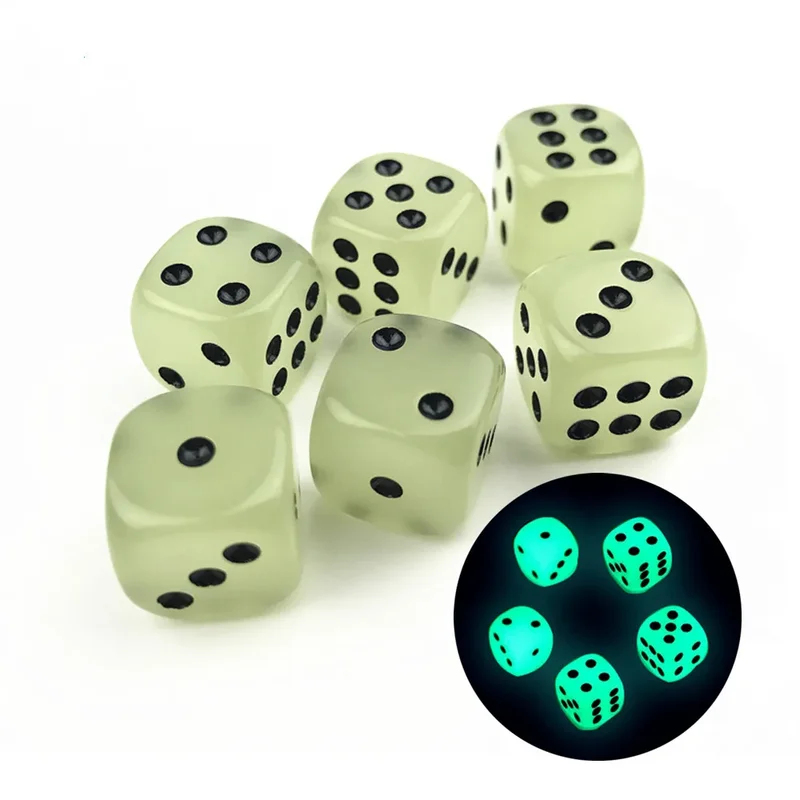 6-36Pcs 14mm Luminous Dice 6 S - Desk Setup Dark review and price