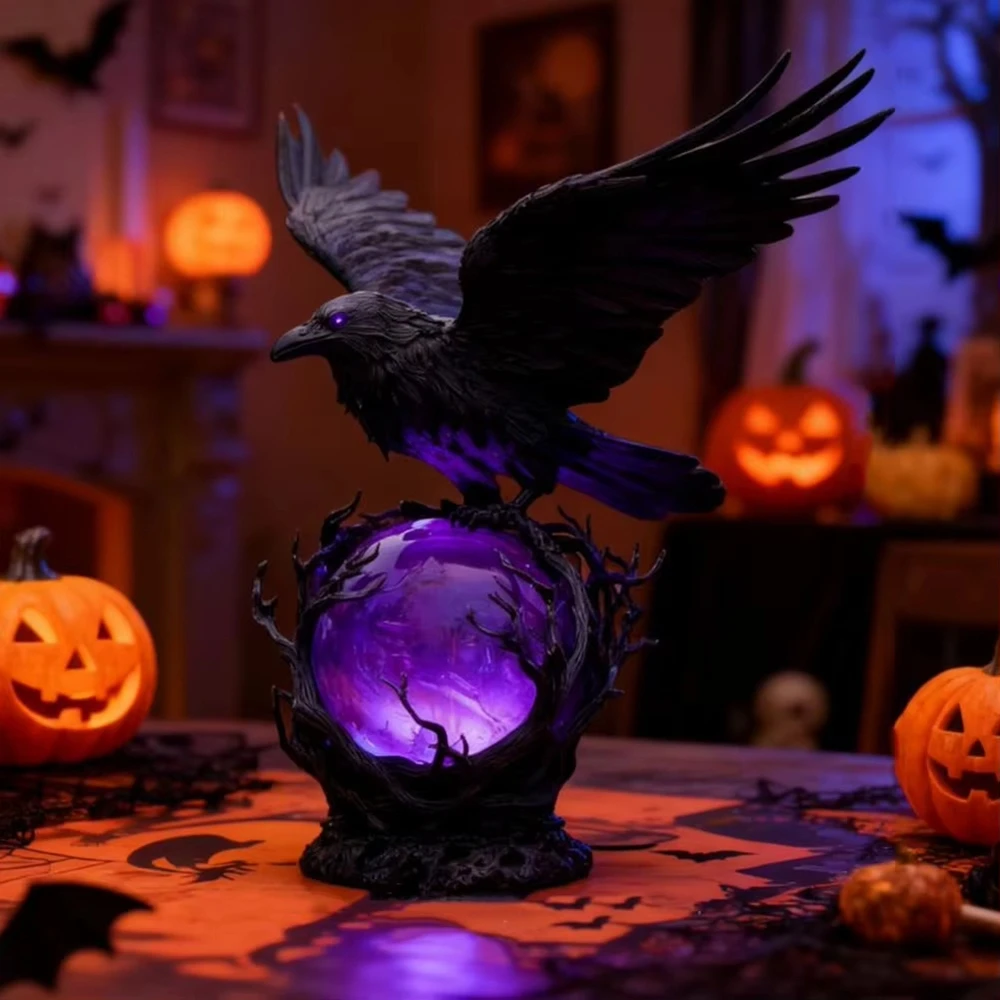 Creative Gothic Raven LED Lamp - Desk Setup Dark review and price