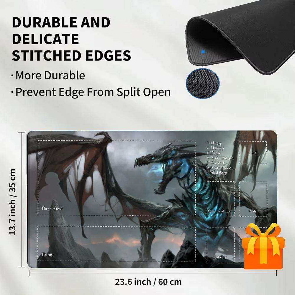 Dark Purple Phoenix Playmat TC - Desk Setup Dark review and price