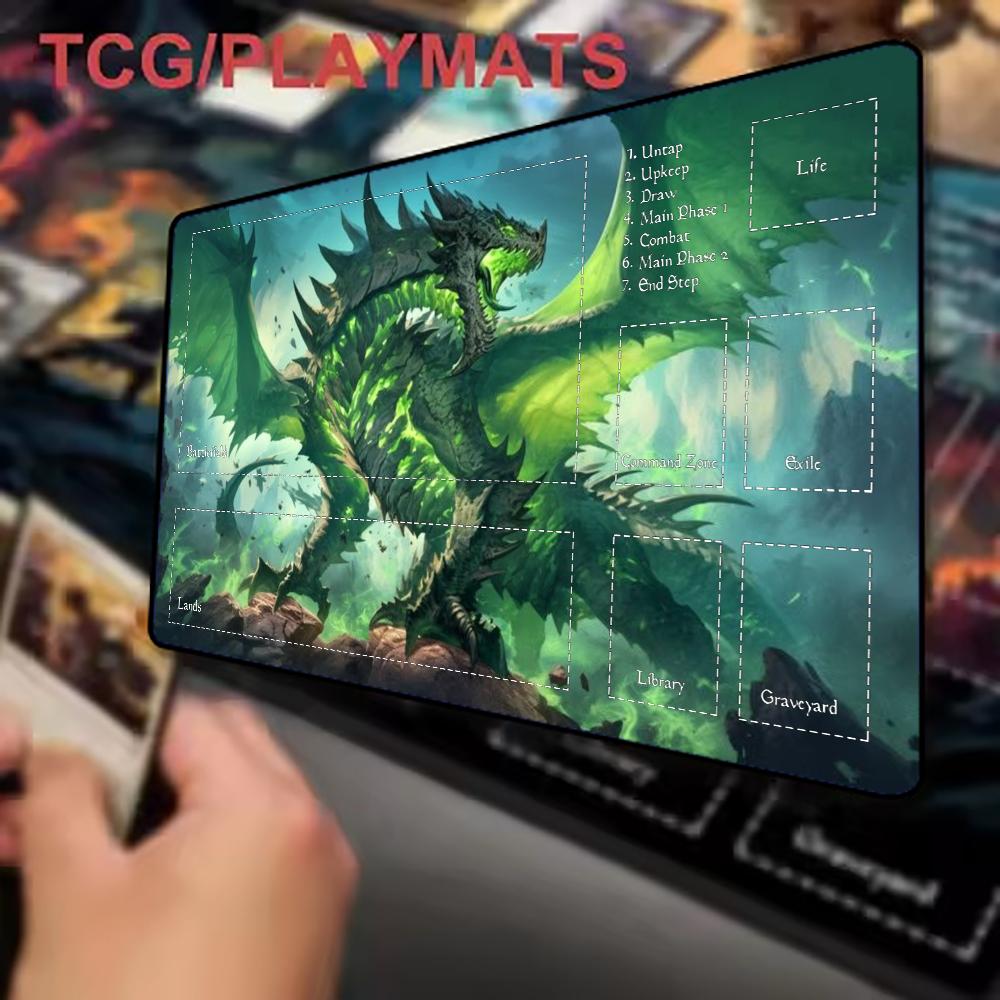 Dark Purple Phoenix Playmat TC - Desk Setup Dark review and price