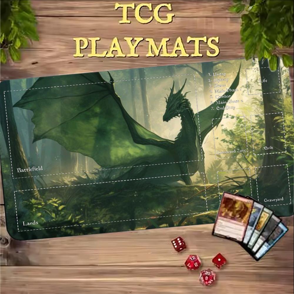 Dark Purple Phoenix Playmat TC - Desk Setup Dark review and price