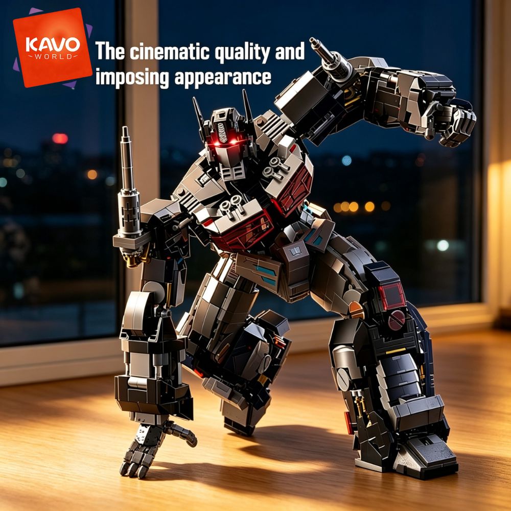 KAVOWORLD 2045pcs Future Mecha - Desk Setup Diy review and price