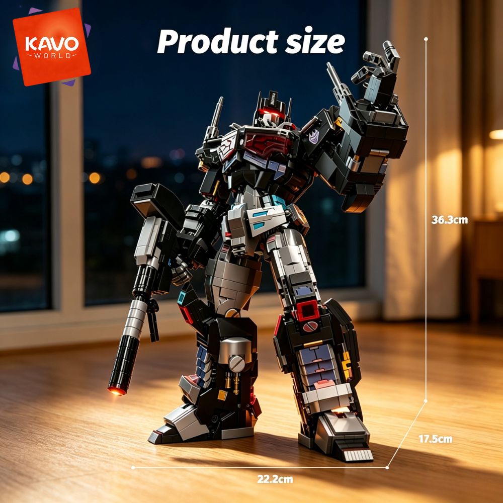 KAVOWORLD 2045pcs Future Mecha - Desk Setup Diy review and price
