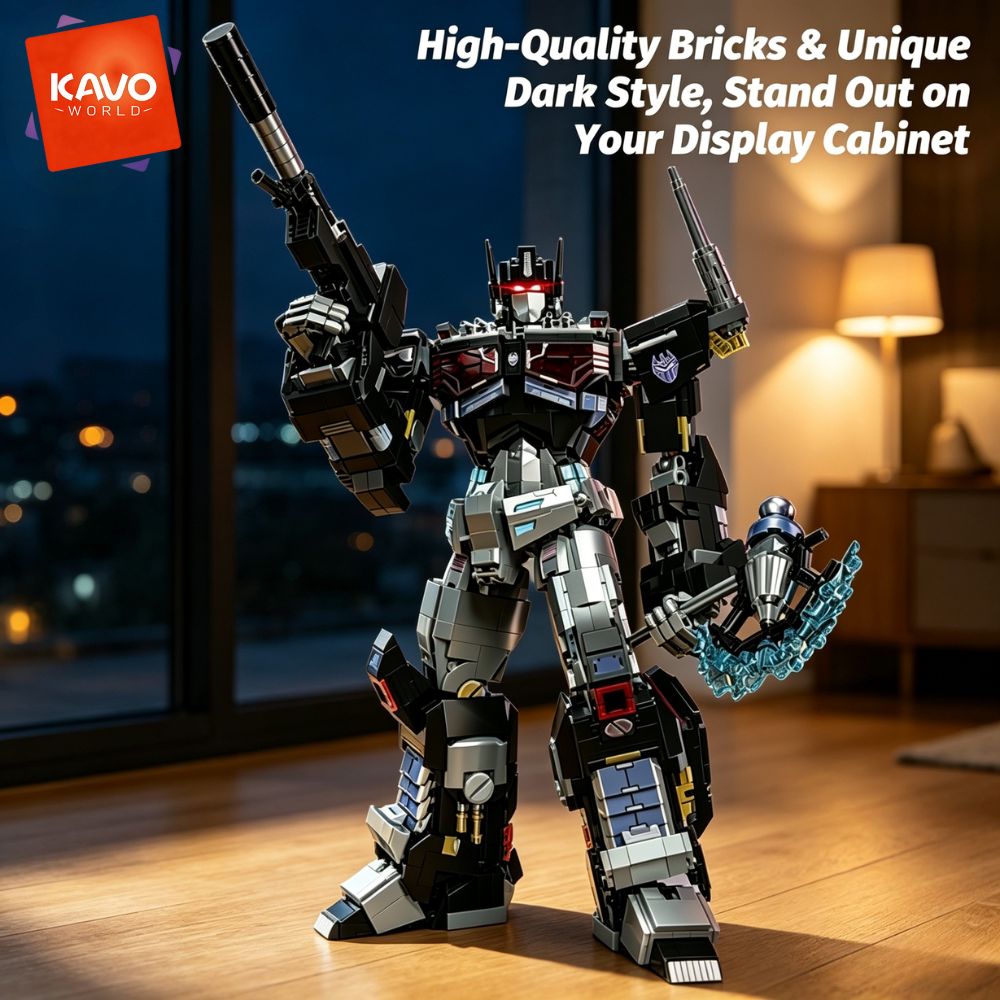 KAVOWORLD 2045pcs Future Mecha - Desk Setup Diy review and price