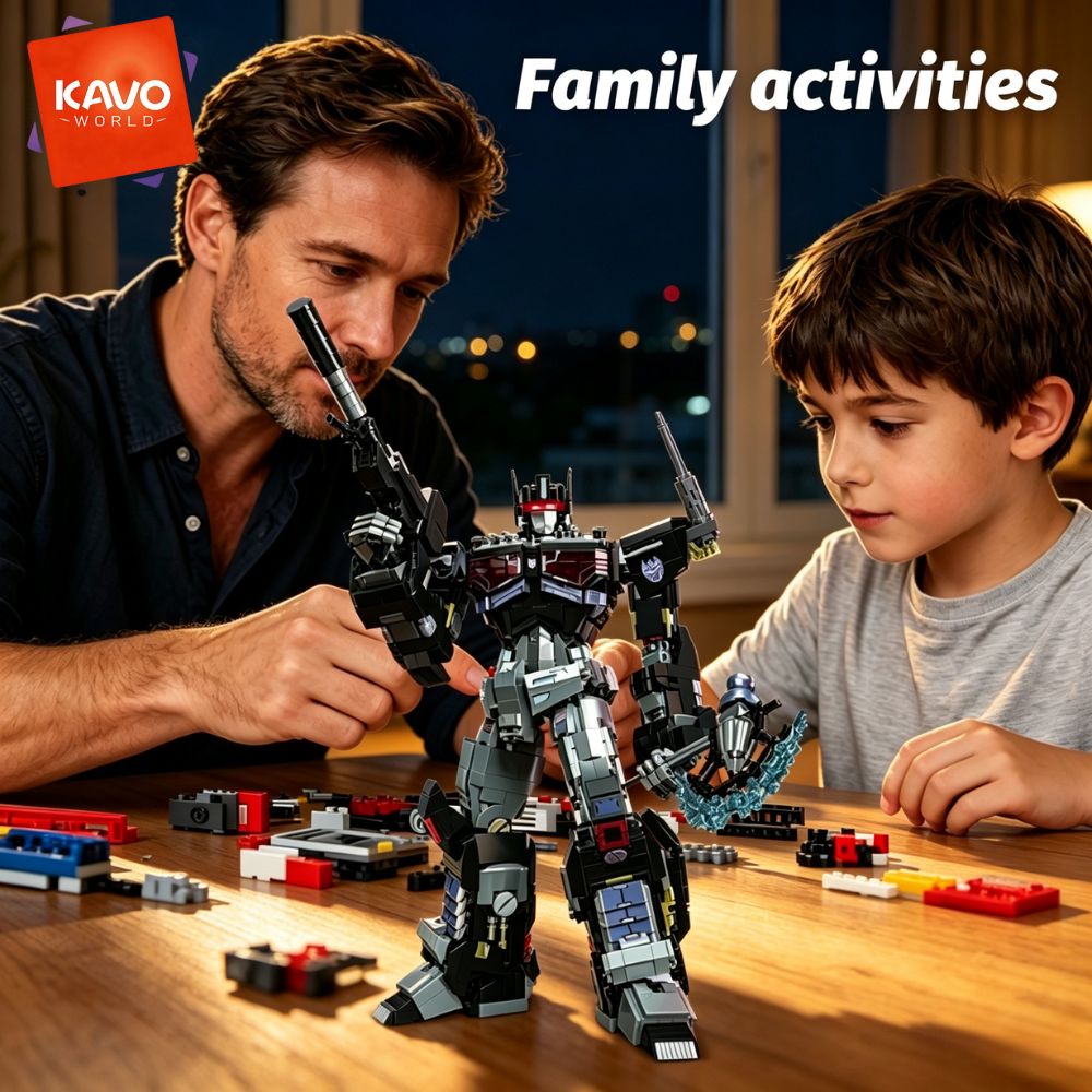 KAVOWORLD 2045pcs Future Mecha - Desk Setup Diy review and price