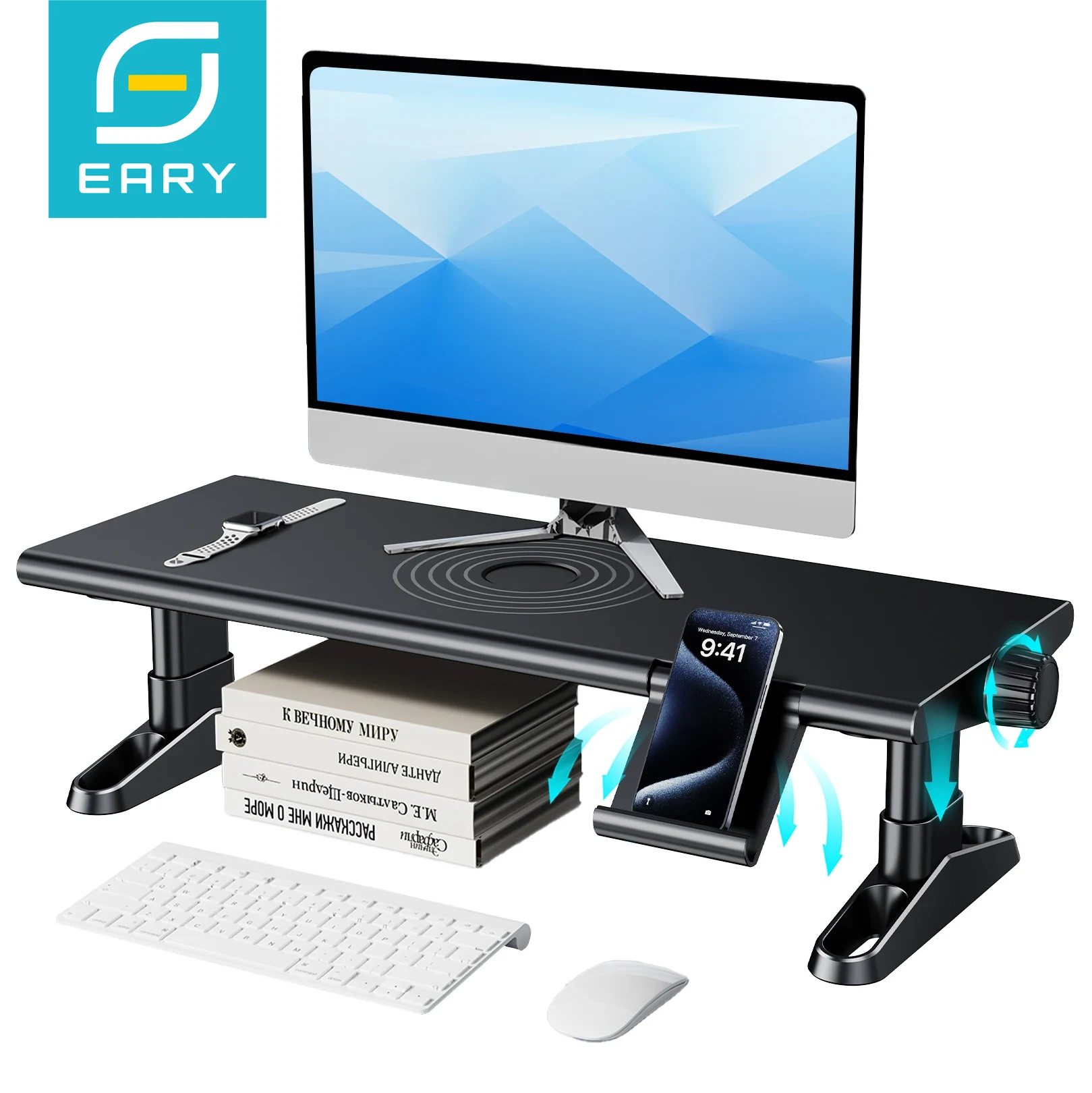 Eary Computer Monitor Stand Ri - Desk Setup Computer review and price