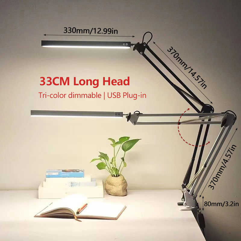 33CM LED Desk Lamp Adjustable  - Desk Setup Computer review and price