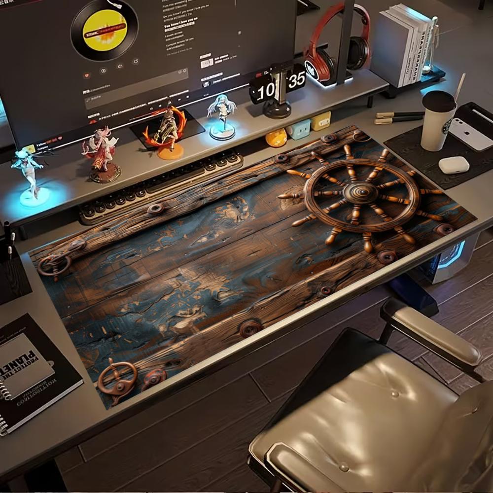 Vintage Pirate Ship Wheel Exte - Desk Setup Laptop And Pc review and price