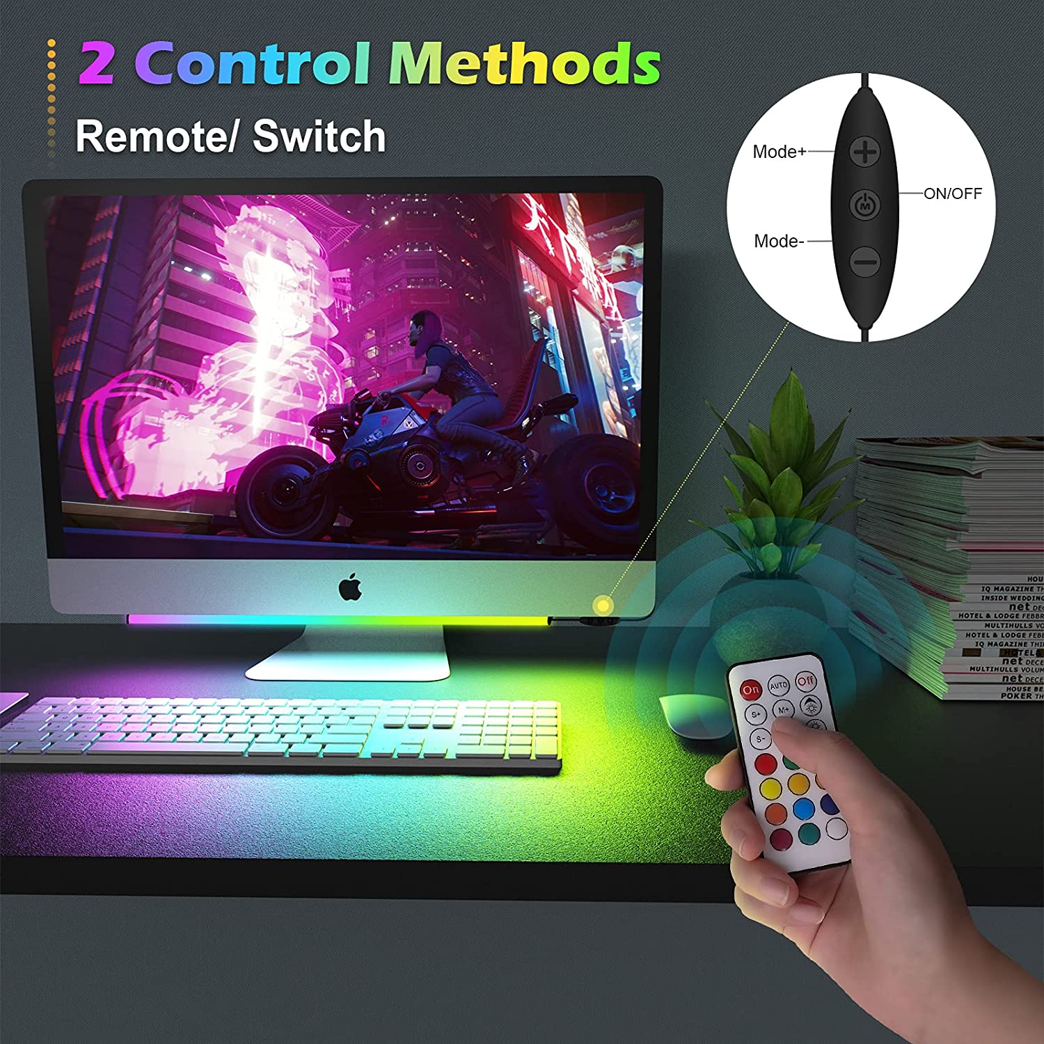 Under Monitor Light Bar RGB Dr - Desk Setup Diy review and price